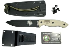 ESEE, Nóż outdoorowy CM6 Combat Fixed Blade, ostrze: 14,9 cm, Micarta, czarny, nóż myśliwski, łącznie z Kydex Sheaht