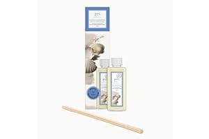 ‎IPURO ipuro sunny beachtime - preiswerter Raumduft Nachfüller mit frischen Noten - Duftöl Refill mit Duftstäbchen - Raumduft Diffuser Nachfüllflasche 200ml - Raumduft Nachfüllflasche inkl Duft-Sticks
