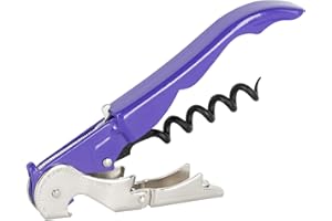 PULLTAP'S GENUINE Slider 900 Violeta - Sacacorchos de camarero para uso profesional - Fabricado en España - Incluye doble palanca articulada, navaja cortacápsulas tipo cúter y abrebotellas
