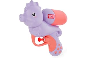Legami - Pistola ad Acqua - Water Gun, Pistola Giardino Acqua per Bambini Adulti, Pistola d'Acqua Potente, Getto di 2,5 Metri, Ideale per Feste Rinfrescarsi, Capienza 50 ml, Tema Seahorse