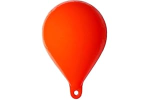 MARINEO Ankerboje I - Fender esférico hinchable con flotabilidad de 1,5 kg, 15 x 20 cm (naranja)