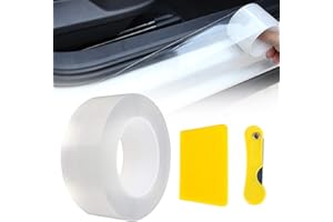 CUTIOLLY Pellicole Protettive per Vernici Auto,5cm X 10m Pellicola Adhesiva per Auto,Protettiva per Vernice Trasparente,Nastro Adesivo per Protezione,Pellicola Protezione Autoadesiva per Bordi Porta Adesivi