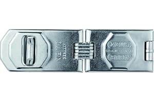 ABUS Ledstångsfälla 110/155 – enhet för hänglås – för trädande dörrar och hörnlösningar – 02994 – nivå 8 – silverfärger
