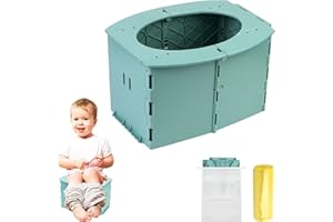 NIZIRIOO Pliante Toilettes pour Enfants, Pot de Voyage Portable pour Enfant, Siège de Pot de Bébé Portable, Pot de Voyage Intérieur Extérieur pour Bébé avec Sac de Voyage, Réducteurs de Toilettes Trainer