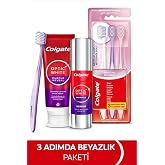 Colgate Optic White Purple Beyazlatıcı Diş Macunu 75 ml + Purple Serum 40 ml + Gentle Clean 2+1 Diş Fır&ccedil;ası