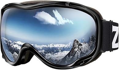 CARFIA Skibrille Rosa Für Damen - 100% UV Schutz Für Kleinere Gesichter