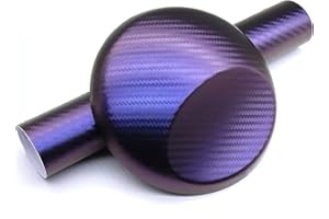 PIPICAT Film de protection autocollant en vinyle pour voiture et moto - Noir mat - Pour intérieur - Sans bulles - Avec accessoires d'installation (fibre de carbone, changement de couleur bleu-violet, 150 x 30