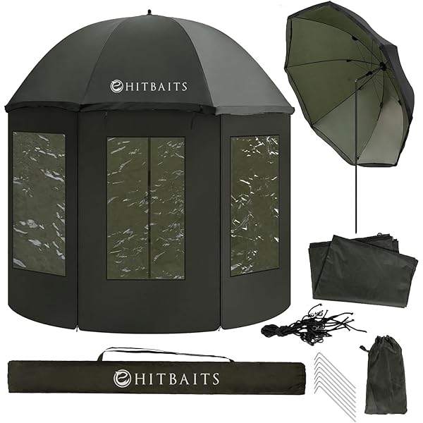 Cormoran Parapluie Isolu00e9 2,50m 210D Ecran Avec Cape Visiu00e8re