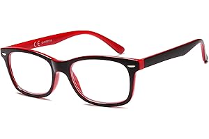 NEW VISION Gafas Presbicia Hombre, Gafas Lectura Iman, Estilo CláSico, Marcos Ligeros, ProteccióN UV400 Gafas De Lectura, Gafas Para Ordenador Hombre Mujer NV056(+1.00,Rojo)