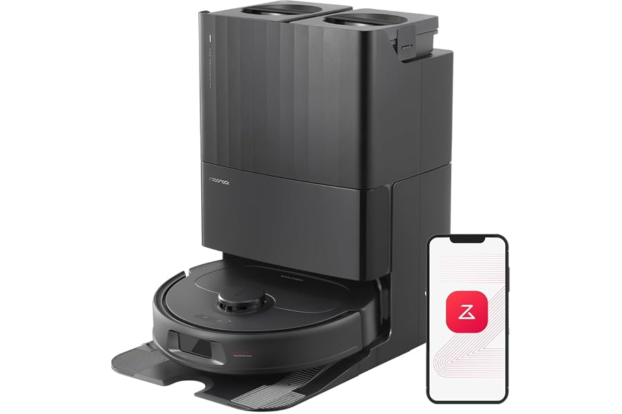 roborock Qrevo S Saugroboter und Wischmopp, Selbsttrocknend, Auto Mop Waschen, 7000Pa Saugkraft, Sel