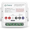 Finery WiFi Smart Switch with Energy Monitoring retrofit supports manual button Compatible with Alexa & google home
