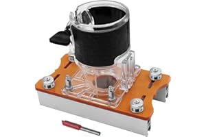 YOSOO HEALTH GEAR Wood Router Tool Slotting Bracket, Wood Router Slotting Locator, 2 in 1 Wood Palm Router Base Fastener Slotting Bracket for Carbinet Closet Furniture