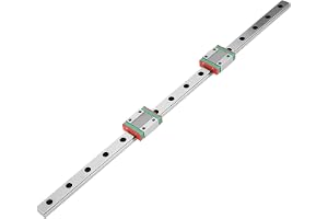 Jectse MGN12 Mini linjär skenguide, 400 mm linjär glidguide med 2 st MGN12B linjärt lager glidblock, för 3D-skrivare och CNC