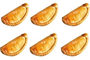 THE CORNISH COMPANY 6 x Medium Gourmet Steak Cornish Pasties - Authentic Handmade Traditional Cornish Steak Pasties - Perfect for Lunch, Snacks, or Gifts