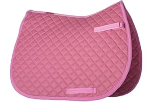 Gallop Quilted Saddle Pad, (Full, Pink)