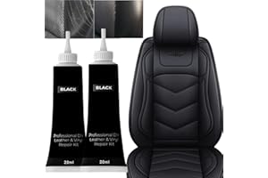 BAOSROY Kit Riparazione Pelle, Crema di Riparazione,Balsamo Riparazione Pelle, Gel Riparatore per Liquida,per Divano, Rénovateur de Couleur Noir (Nero 2pcs)