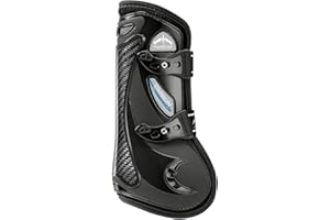 Veredus, Paratendine Anteriore da salto ostacoli Carbon Gel Vento con doppia ventilazione sia orizzontale che verticale by Marcus Ehning - colore nero, Taglia M