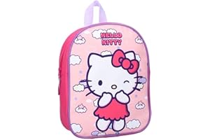 mybagstory - Plecak - Hello Kitty - różowy - dla dzieci - szkoła - przedszkole - żłobek - tornister dziewczęcy - rozmiar 29 cm - regulowane ramiączka, Różowy, S