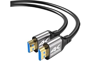 Zazalon Câble HDMI 5M (4K@60Hz 18 Gbit/s) Connecteurs Plaqués or Ultra Haut Débit, Compatible avec Xbox, Playstation, Ordinateur Portable, PS3/PS4/PS5, PC, HDTV