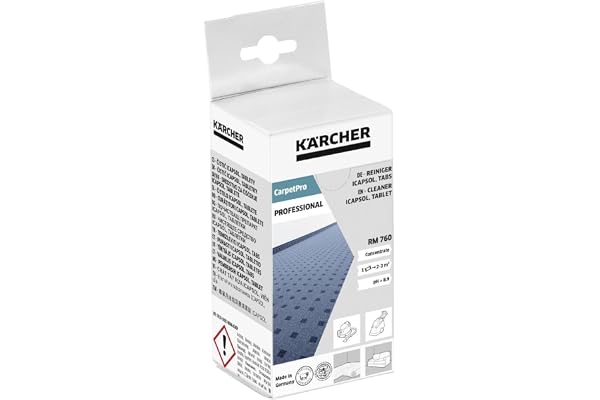 Nettoyant pour moquettes RM 760 CarpetPro en tablettes 16 pastilles KÄRCHER 62958500