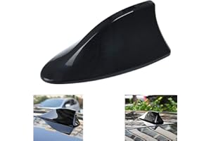 Dingzing Antenne Voiture Requin, Fonction Radio Dantenne de Voiture Dantenne Daileron de Requin en Plastique ABS avec Bague Détanchéité en Silicone pour La Plupart des Voitures