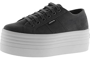 victoria Plataforma Plataforma Barcelona Doble Basket Antelina 1105105-WOMEN para Mujer Antracita 38