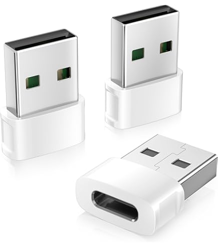 Adattatore USB C Female a OTG 3.0 (3 pezzi) Type-C Cavo di ricarica rapido Connettore USB-A Plug per Apple MFI Certified Compatibile con Samsung
