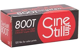 CineStill 800 Wolfram-Hochgeschwindigkeits-Farbfilm, 120 mm Format (ISO 800)