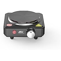 Fornello Elettrico Portatile Aigostar Gem - Piastra In Ghisa Da 18,3cm, 1500W, 5 Livelli Di Temperatura, Anti-Surriscaldamento - Foto 5