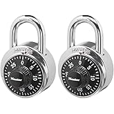 Master Lock 1500T Soyunma Kilidi Kombinasyon Asma Kilit, 2'li Paket, Siyah
