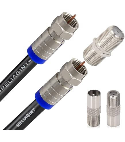 Presa A Muro Doppia 2 Porte: Connettore Coassiale F + Jack RJ45 Cat5e/Cat6 – Piastra Copriforo Bianca Per Cablaggio Rete E TV