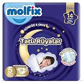 Molfix Tatlı R&uuml;yalar Fırsat Paketi 5 Beden Junior 58 Adet