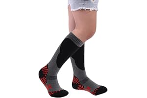 ZYXTLY Calcetines de esquí para niños,Unisex,Calcetines térmicos niños,Calcetines gruesos reforzados invierno,Calcetines deportivos para niños,Calcetines de invierno activos,Cálidos para esquiar Infantil