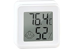 LECERROT Mini Termometro Digitale Per Interni, Termometro Interno, Monitor Della Temperatura Ambientale, LCD Igrometro Temperatura, Misuratore Di Temperatura E Umidità Per Serra Domestica O Ufficio