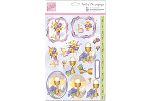 DOCRAFTS Anita's A4 In Church Decoupage Sheet, Accessories Supplies For Craft, Paper Craft, Scrapbooking, Card Making, Origami, Ideal for Adult Craft, Adds Textured Pattern To Craft Projects