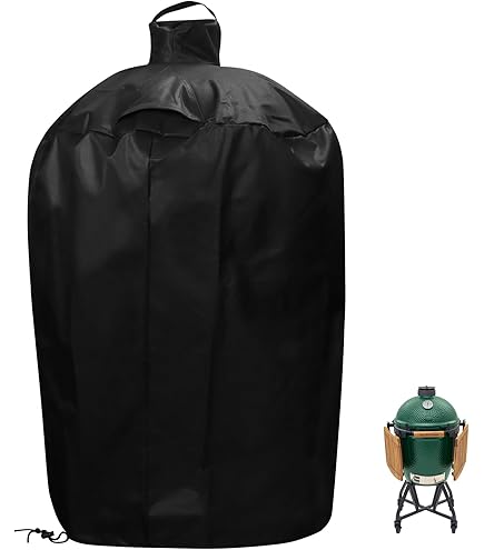 Housse De Protection Pour Barbecue Kamado – Taille Grand (23-25 Pouces) | 98x115cm | Étanche, Cordon De Serrage