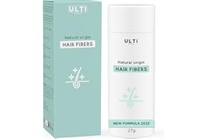 Ulti Paris Fibre per Capelli - 30g - Polvere per Capelli 100% naturale (castano medio) fibre capelli, ispessimento capelli, hair fiber, hair powder, polvere capelli