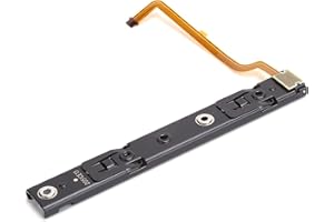 TYENAZA Rail Switch, Rail Gauche Switch, Piece Switch, Pièce De Rechange pour Support De Curseur en Métal, Rail Coulissant Droit Gauche De Rechange avec Câble Flexible pour Console(Left Slider)