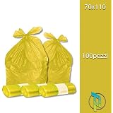 Humtudeit Sacchetti di plastica extra grandi trasparenti, 2PCS 100 x 150 cm impermeabili, resistenti per conservazione e spostamento