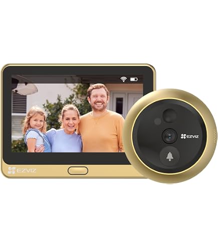 Videocamera Spioncino Digitale Wireless - Schermo 4.3", 1080P, Rilevatore Di Movimento, App Tuya, Visione Notturna