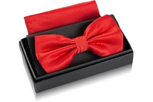 Massi Morino Papillon per Uomo Preannodato e Regolabile - Da Abito Monocromatico Con Ampia Scelta di Colori