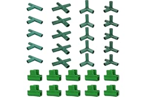 ZBHDEYG 20 Piezas De Conectores para Invernaderos, 10 Piezas De Abrazaderas para Laminación, Accesorios para Canalones para Invernaderos, Accesorios para Soportes De Jardinería