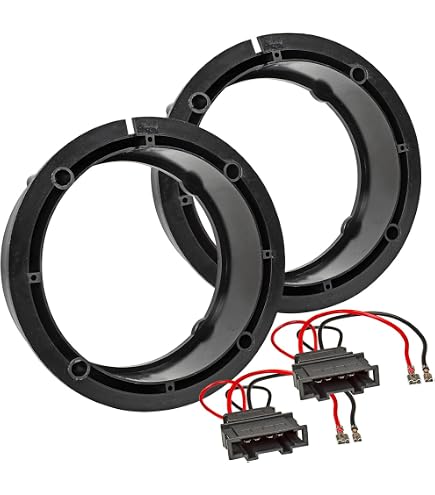 Tomzz Audio Anelli Adattatori Per Altoparlanti 165mm, Compatibili Con Mercedes Classe A W168 Porta Anteriore