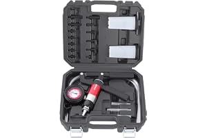 TECPO Vakuumpump, tryckpump, set, testutrustning, vakuumtestare, bil, bromsventilation, set, tryckprov, ventilation, vakuum