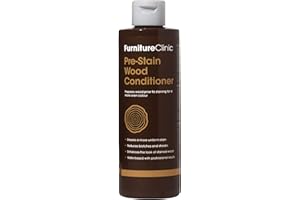 Furniture Clinic Pre-Stain Wood Conditioner - Water-Based - Indoor and Outdoor Use - Low Odour and Non-Toxic – Use Before Staining Wood 250ml