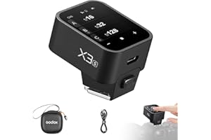 Godox X3-S Kabelloser Blitzauslöser OLED Touchscreen für Sony Kamera 2.4GHz Kabelloser 1/8000S HSS TTL Tcm Funktion Eingebauter Akku Rechargeable (Typ-c) Remote Kamerablitz Abzug für Sony