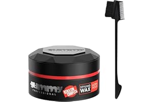 Edge Control Hair Wax & 3-in-1 Edge Brush Bundle | Gummy Wax Ultra Hold 150ml, Gummy Hair Gel, Edge Control Gel for Afro Hair Mens and Womens Hair Wax with Mahn K Collection 3-in-1 Edge Brush