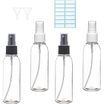 4er Set Sprühflaschen – 2x 50 Ml & 2x 100 Ml, Feiner Nebel, BPA-frei, Ideal Für Reisen