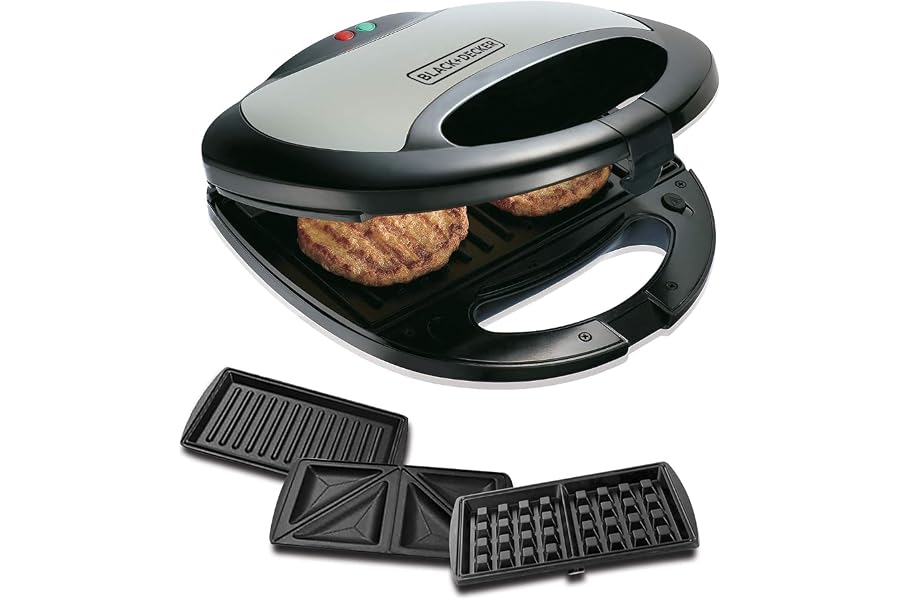 Black & Decker 3-in-1 Sandwich & Waffle Maker
