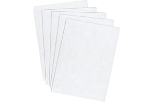 Dimeho 5 Stücke Steifer Filz 3mm stark Filzstoff Bastelfilz Weiß 20X30CM Filzplatten Patchwork Vliesstoff Felt Fabric zum Dekoration Basteln DIY Handwerk Nähen Projekte Patchwork Scrapbooking